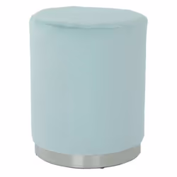 Tabouret Confortable et Polyvalent en Velours avec Socle Inoxydable
