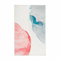 Tapis Abstrait Imprimé Multicolore, Doux et Résistant - Multi Tailles
