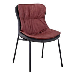 Chaise en cuir PU confortable et facile d'entretien, montage requis