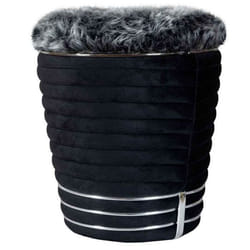 Tabouret Confortable en Tissu Mélangé, Facile à Entretenir, 4 Coloris