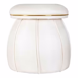 Tabouret Confortable & Durable en Bois et Tissu - Facile d'entretien