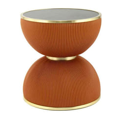 Table d'appoint ronde décorative en fer - Stylée et robuste 8kg max
