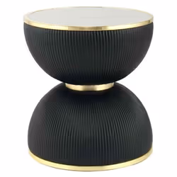 Table d'appoint ronde décorative en fer - Stylée et robuste 8kg max