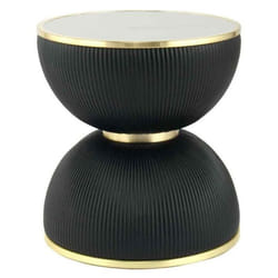 Table d'appoint ronde décorative en fer - Stylée et robuste 8kg max