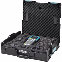 description Imprimante à transfert thermique mobile pour les matériaux de marquage au format cassette avec accessoires dans u ...