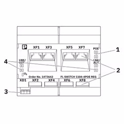 Phoenix Contact FL SWITCH 1104-4POE REG - Vue supplémentaire 3