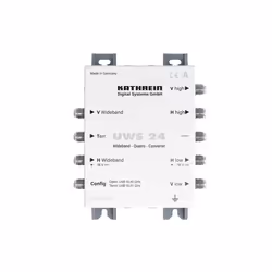 Kathrein UWS 24, Diviseur de câbles, 5 - 862 MHz, Gris, Blanc, Femelle, F, 159 mm