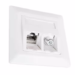 Kathrein ESN 300, RJ-45 + SAT, 6a, Blanc, Plastique, -40 - 66 °C