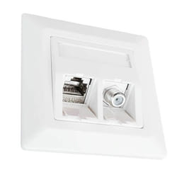 Kathrein ESN 300 prise de courant RJ-45 + SAT Blanc