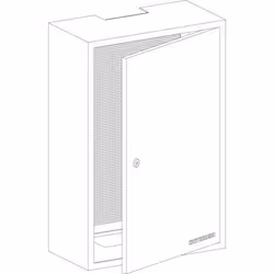 Armoire de montage KATHREIN MS 6080 - Métal - Industriel - Loft - Blanc - 60x80x20 cm