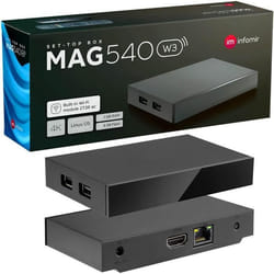 Décodeur MAG540w3 Original Infomir hb-digital Set Top Box 4K Lecteur multimédia Récepteur TV Internet UHD 60FPS 2160p60 FPS HDM