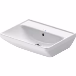 Duravit D-Neo 1 x lavabo Détails du produit montage mural avec banquette pour robinetterie sans trou de robinetterie, avec tr ...