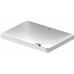 D-Neo lavabo encastré, 600x440mm, sans trou pour robinet, - Duravit
