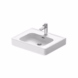 Lavabo céramique couleur blanche matériau céramique sanitaire dimensions 600 × 480 × 145 mm avec trop-plein 1 trou pour robin ...