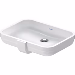 Duravit Soleil by Starck 1 x lavabo encastré dimensions : 525 x 405 x 140 mm avec trop-plein pour un montage par le bas sans  ...