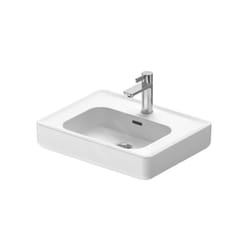 Duravit - Soleil by Starck - Lavabo à poser 560x435 mm, avec trop-plein, trou pour robinet, blanc 2378560027