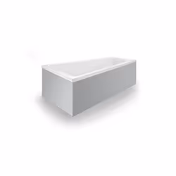 Duravit No.1 1 x baignoire version encastrée, angle à gauche Forme : trapézoïdale Hauteur du bord de la baignoire : 35 mm mat ...