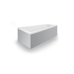 No.1 baignoire encastrée, trapèze, 1500x800mm, 1 pente de - Duravit
