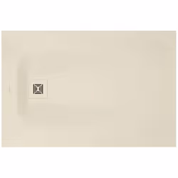 Receveur de douche Sustano couleur crème matte matériau DuraSolid R dimensions 1200 × 800 × 30 mm forme rectangulaire diamètr ...
