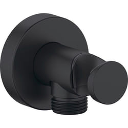 Coude de raccordement rond Universal noir mat