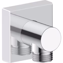Duravit Coude de raccordement pour flexible Chromé brillant - rosace carrée - UV0630011010