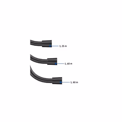 Flexible de douche Universal 125 cm noir mat