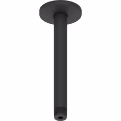 Bras de douche plafond Universal 20 cm noir mat