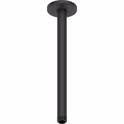 Bras de douche plafond Universal 30 cm noir mat