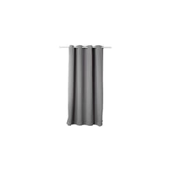 1 pièce Rideau occultant à œillets pour fenêtre Porte Thermique Isolant, 117x138cm, Gris Foncé - Woltu
