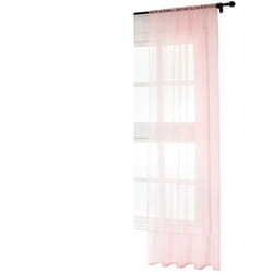 Woltu - 1 pièce Voilage Rideau en Voile paravent, pour Porte Fenêtre Balcon, 140x245 cm, Rose, VH5511rs