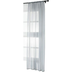 Woltu - 1 pièce Voilage Rideau en Voile paravent, pour Porte Fenêtre Balcon, 140x245 cm, Gris, VH5511gr