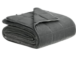 Woltu - Couverture pondérée Gris 200x230cm, Couverture lestée Anti-Stress en Microfibre pour Adulte, Poids 9kg