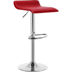 Tabouret de bar Woltu en similicuir , Tabouret de bar pivotant, hauteur réglable, Bordeaux