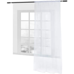 Woltu - 1 pièce Voilage Rideau en Voile paravent, pour Porte Fenêtre Balcon, 140x245 cm, Blanc, VH5511ws