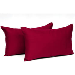 Woltu - Taies d'Oreillers 2 pièces en Coton utilisé pour Maison, Bureau, Salon , 40x60cm Bordeaux