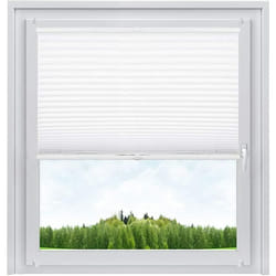 Woltu - Store plissé sans perçage pour fenêtre ou Porte, 85x100cm, Blanc