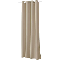 1 pièce Rideau occultant à œillets pour fenêtre Porte, Thermique Isolant, 135x175cm, Sable VH5879sd - Woltu