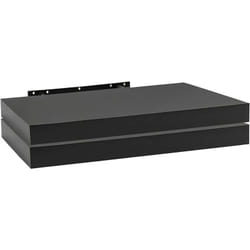 Woltu - Lot de 2 Étagère Murale Étagère Suspendue, Étagère Flottante en mdf, ‎Noir, 60x22, 9x3, 8cm