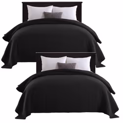 Matériel du surface:100% Polyester. Matériau de remplissage: 100% Polyester. Poids: 360 g/m². Couleur:Noir. Taille:220x240cm