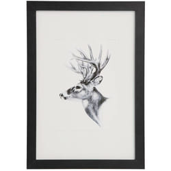 Woltu - 1 x Cadre photo en mdf et plastique, Cadre photo de style moderne, 30 x 40cm environ, Noir