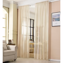 Information sur le produit: Matériaux: ❤Le voilage de déco est en polyester.qui est semi-transparent est léger(Remarque !!! C ...