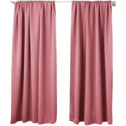 2 pièces Rideaux occultant, pour Maison intérieure pour fenêtre et Porte Isolant Thermique, 135x245cm, Rose VH5880rs-2 - Woltu