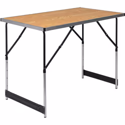 Description générale La table de camping pliante est un meuble polyvalent qui s'ajuste en hauteur sur 4 niveaux différents (7 ...