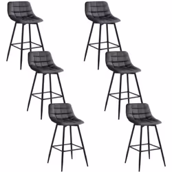 Description générale Ce tabouret de bar moderne en velours est parfait pour ajouter une touche d'élégance à votre intérieur.  ...