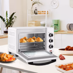 Woltu BF09ws 21 L 1280 W Blanc Grill