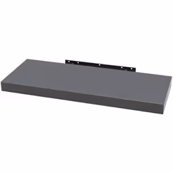 WOLTU Étagère murale cube en bois MDF. Étagère pour livres-CD-DVD.Étagère à fixation invisible.80x22.9x3.8cm.Gris Foncé