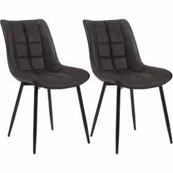 Description générale Cette chaise de salle à manger au design moderne s’adapte parfaitement à votre intérieur. Son rembourrag ...