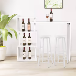Description générale Découvrez la table de bar et les tabourets WOLTU, parfaits pour embellir votre espace de vie. Avec un de ...