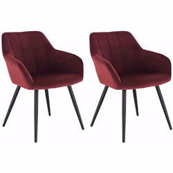 Description générale Découvrez cette chaise moderne qui s'adapte parfaitement à votre intérieur. Sa surface rembourrée en vel ...