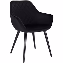 Information sur le produit: Chaise de salle à manger ergonomique: Dotée d'un dossier incurvé et d’un siège rembourré. cette c ...